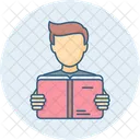 Boy Read Book  Icon