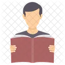 Boy Read Book  Icon