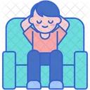 Boy Relaxing  Icon