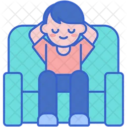 Boy Relaxing  Icon