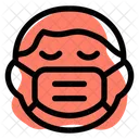 Boy Sad Emoji With Face Mask Emoji Icon