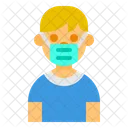 Boy Smile With Mask  Icon