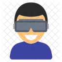 People Avatar With VR Gadget Icon