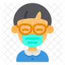 Boy Youth Eyeglasses Icon