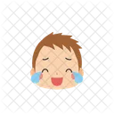 Boy weeping for joy  Icon