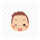 Boy Emoji Stick Out Tongue Icon