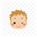 Boy Emoji Winking Icon