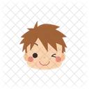 Boy Emoji Winking Icon