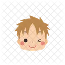 Boy Emoji Winking Icon