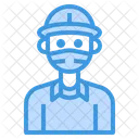 Boy With Facemask  Icon