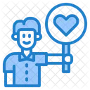 Boy With Heart Sign Man Sign アイコン