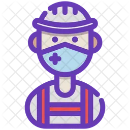 Boy With Mask  Icon