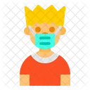 Boy With Mask  Icon