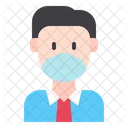 Man Male Medical Masks Icon