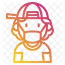 Boy With Mask Kid Young Icon