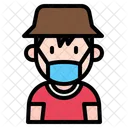Boy With Mask Kid Young Icon