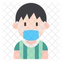 Boy With Mask Kid Young Icon