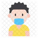 Boy With Mask Kid Young Icon