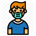 Long Hair Boy Avatar Icon