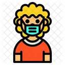 Long Hair Boy Avatar Icon