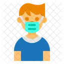 Long Hair Boy Avatar Icon