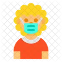 Long Hair Boy Avatar Icon