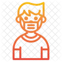 Long Hair Boy Avatar Icon