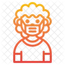 Long Hair Boy Avatar Icon