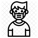 Long Hair Boy Avatar Icon