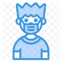 Boy With Mask  Icon