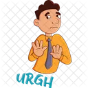 Boy Worrying  Icon