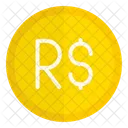 Brl Real Brasil Brasil Ícone