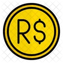 Brl Real Brasil Brasil Ícone