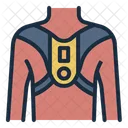 Brace Back Posture Icon