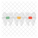 Braces Dental Teeth Icon