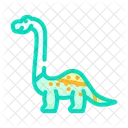 Brachiosaurus Dinosaur Animal Icon