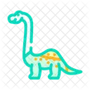 Brachiosaurus Dinosaur Animal Icon