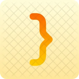 Bracket Curly Right  Icon