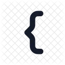 Bracket Curly Icon