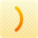 Bracket Round Right  Icon