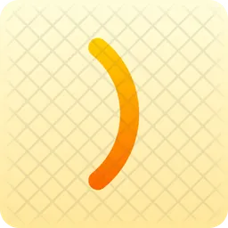 Bracket Round Right  Icon