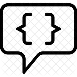 Brackets curly code  Icon