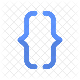 Brackets curly  Icon