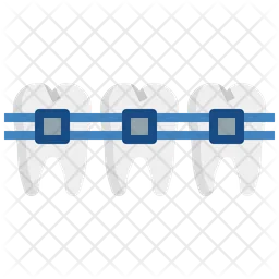 Brackets dentales  Icono