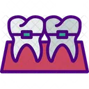 Brackets dentales  Icono