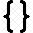 Brackets Curly Braces Icon