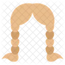 Braids Female Woman Icon