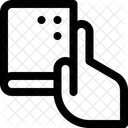 점자책 독서 촉각적 독서 아이콘