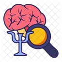 Brain Search Psychology Icon