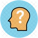Brain Head Questionmark Icon